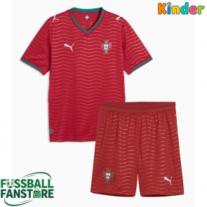 Portugal Replik Heimtrikot Kinder WM 2026 Kurzarm (+ Kurze Hosen)